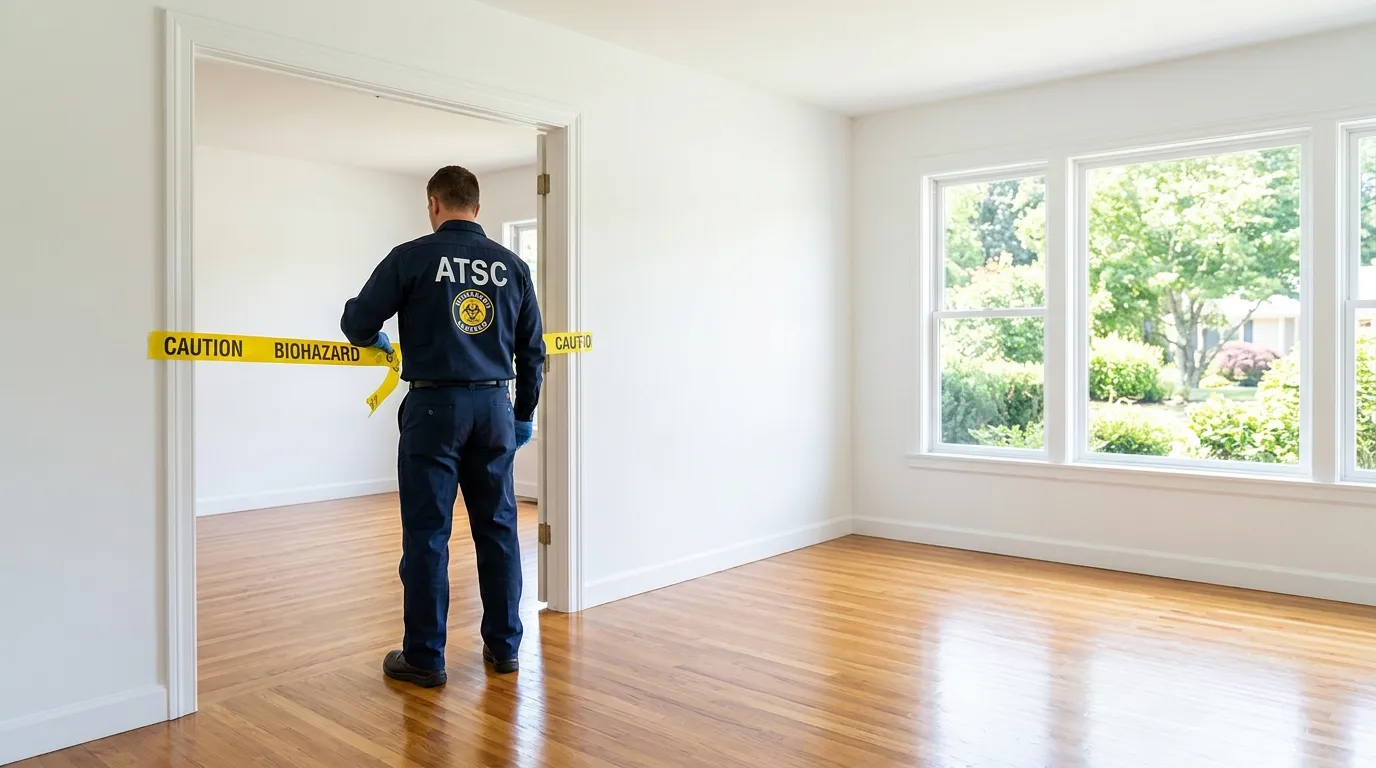 Certified biohazard cleanup crew performing Crime Scene Cleanup in Round Lake