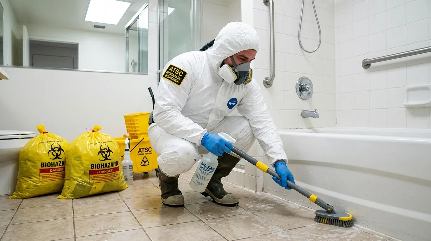 Decontamination equipment deployed for Blood Cleanup in Round Lake